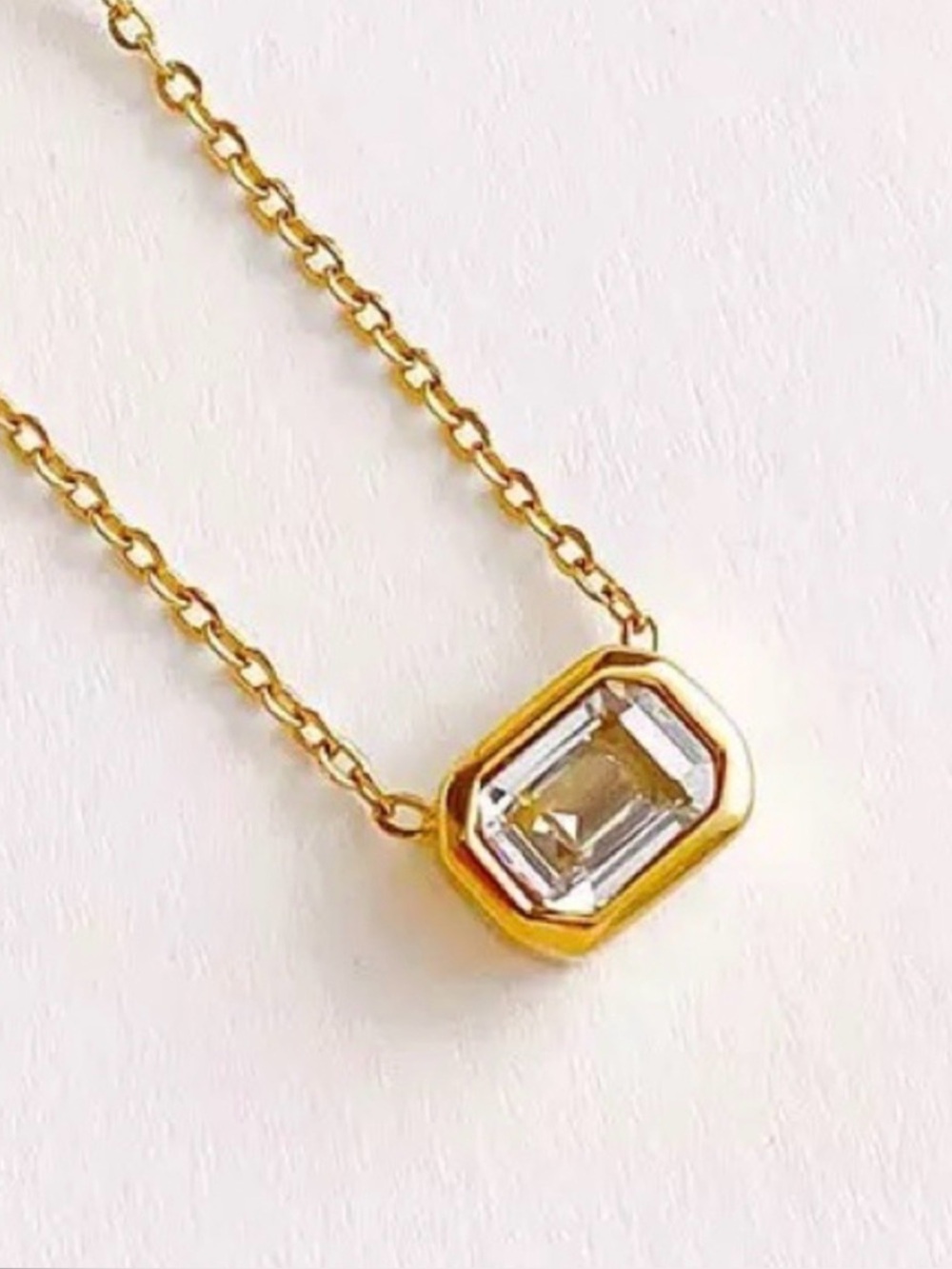 0.50ct Emerald Cut Necklace